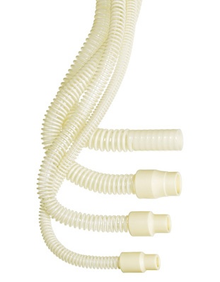 Flexible Hose Type 888 by Hi-Tech Medical, available with integral cuffs, silicone cuffs (22mm) or over molded cuffs